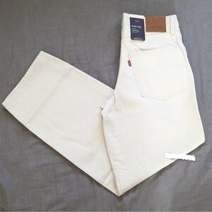 NWT Levi's Baggy Dad Jeans Ivory White